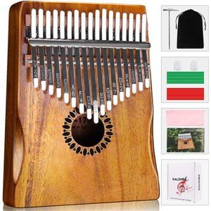 Thumb Piano 17Keys,Portable Mbira Finger Piano Gifts for Kids & Adults Beginners